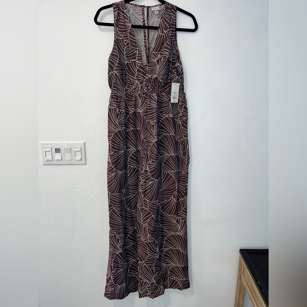 Target Brown Patterned pant suit NWT Size S Flowy Boho